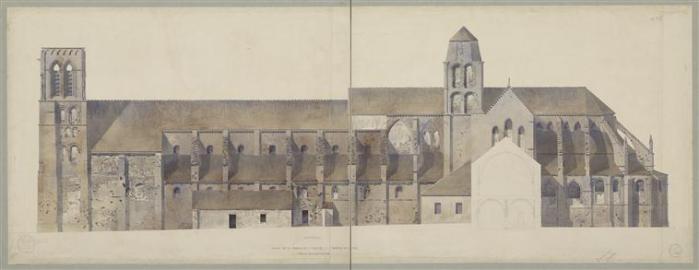 élévation façade sud vézelay