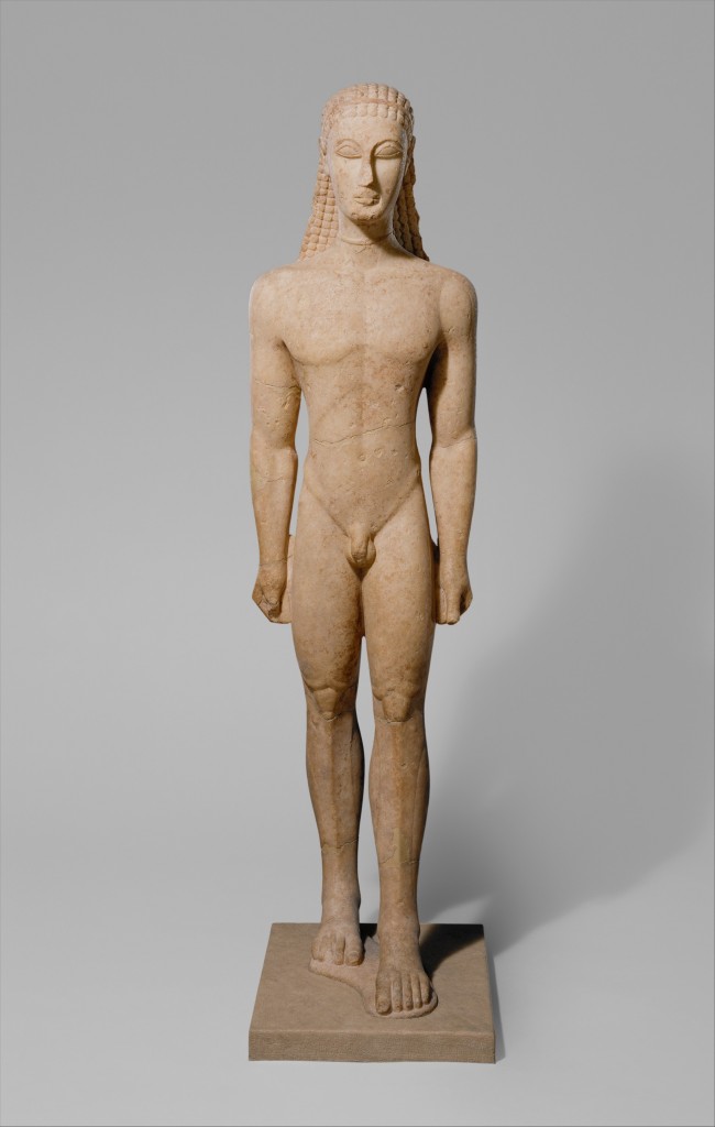 couros de Milo milieu du VI e siècle Athenes musée national